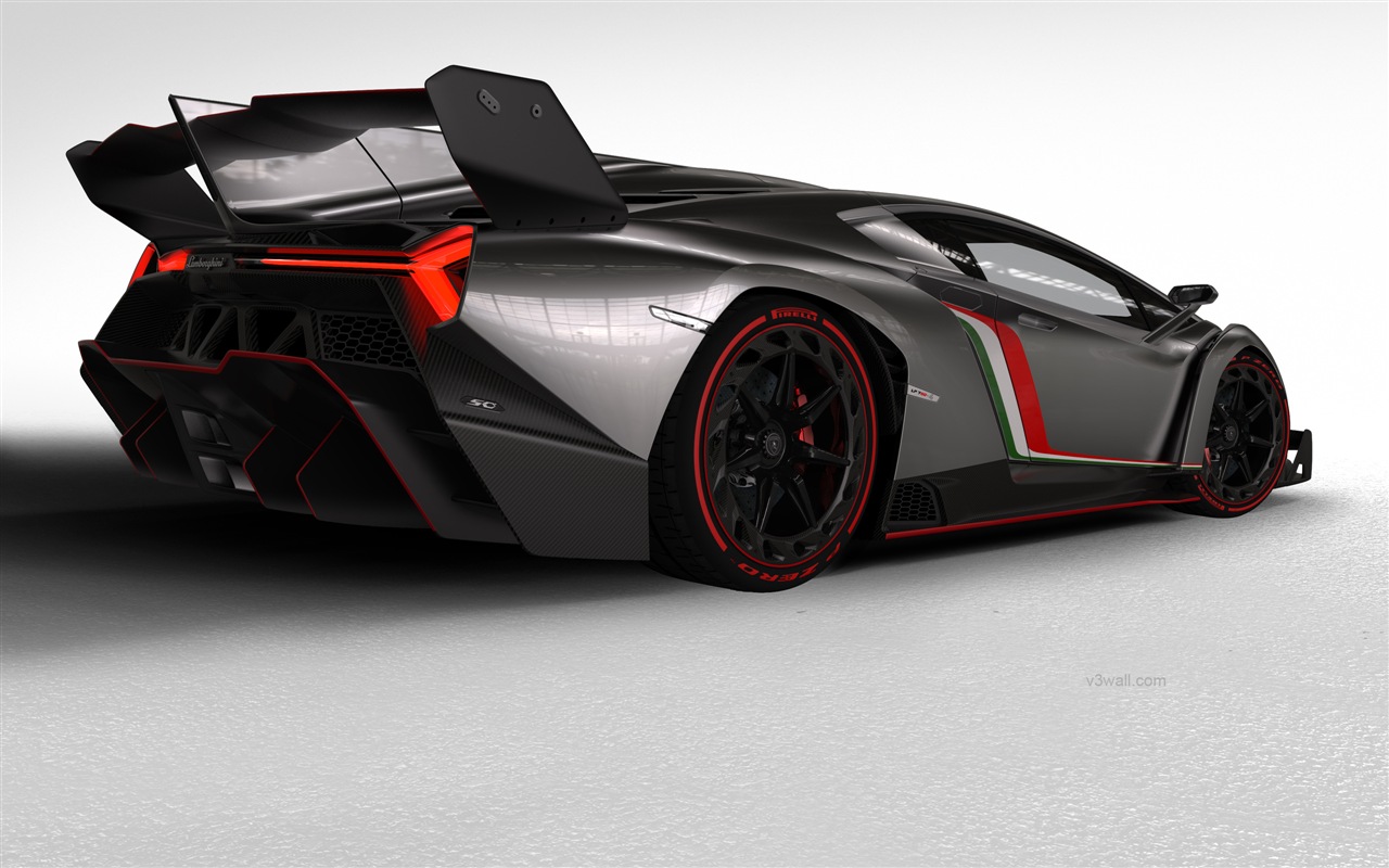 2013 람보르기니 Veneno 고급 supercar HD 배경 화면 #2 - 1280x800