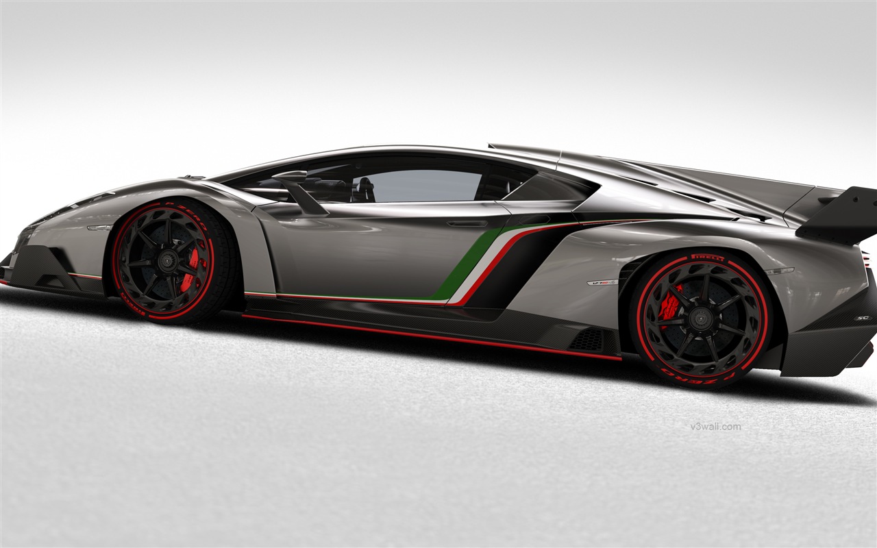 2013 Lamborghini Veneno Luxus-Supersportwagen HD Wallpaper #3 - 1280x800