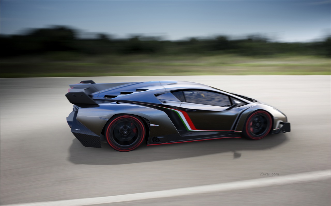 2013 Lamborghini Veneno 兰博基尼Veneno豪华超级跑车高清壁纸8 - 1280x800