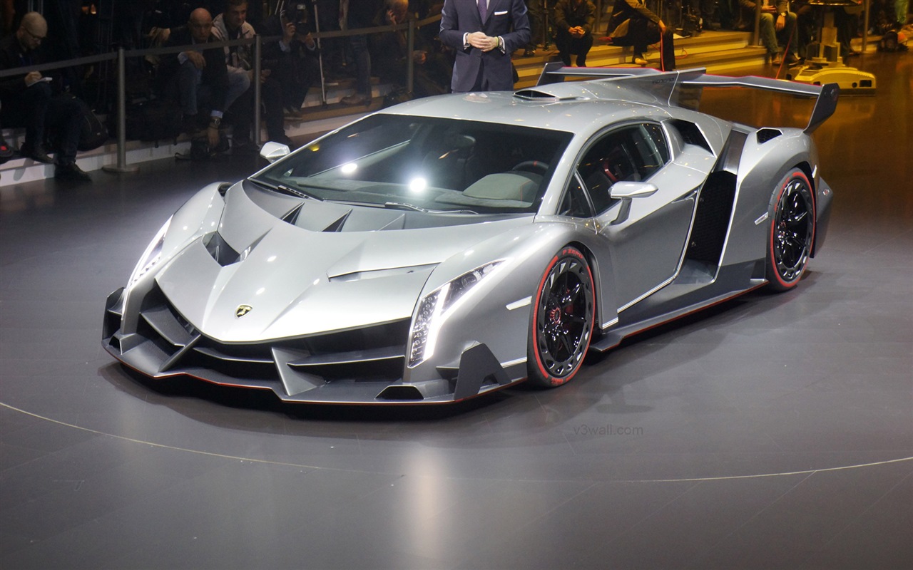 2013 람보르기니 Veneno 고급 supercar HD 배경 화면 #15 - 1280x800