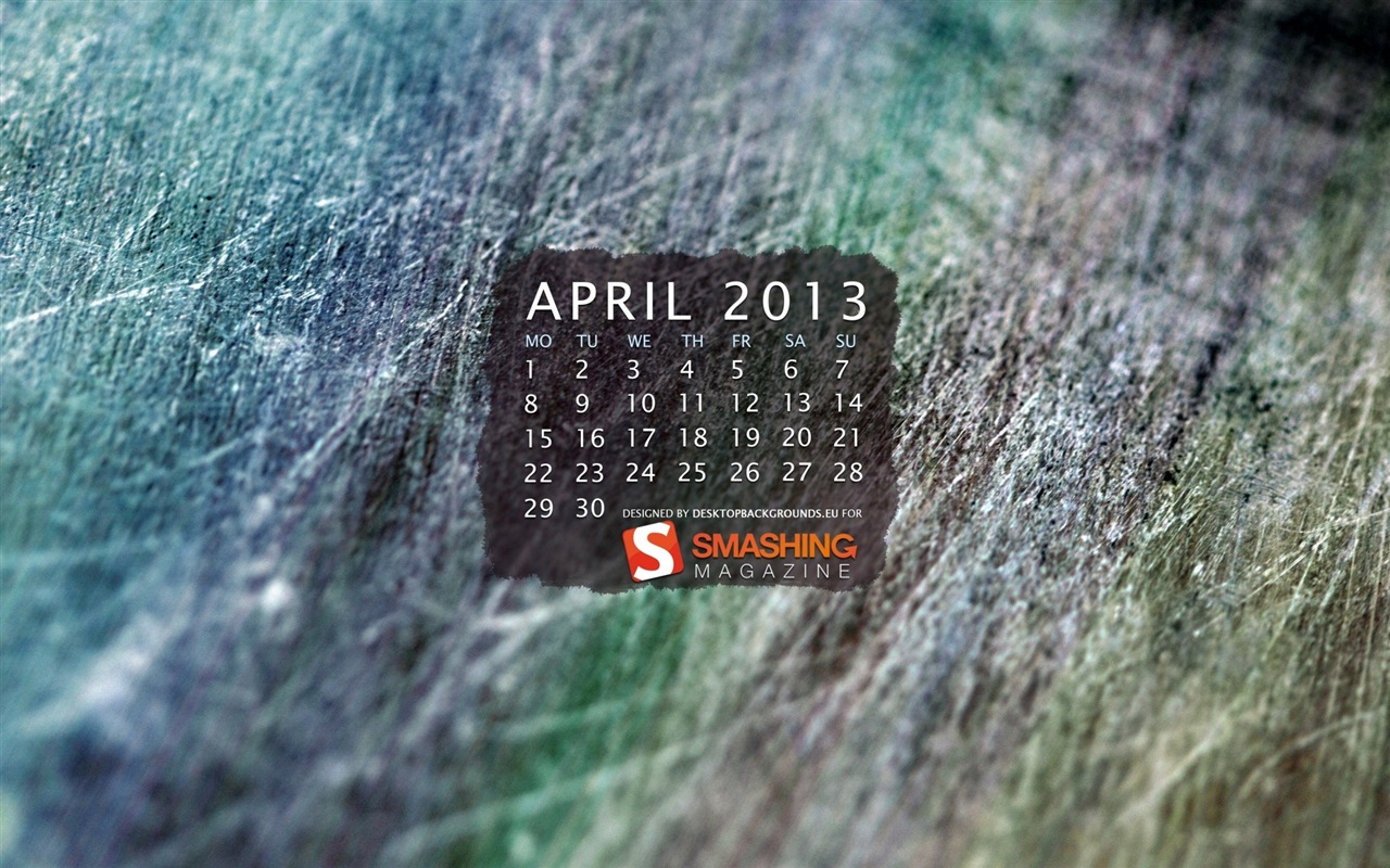 2013年4月カレンダー壁紙（1） #7 - 1280x800