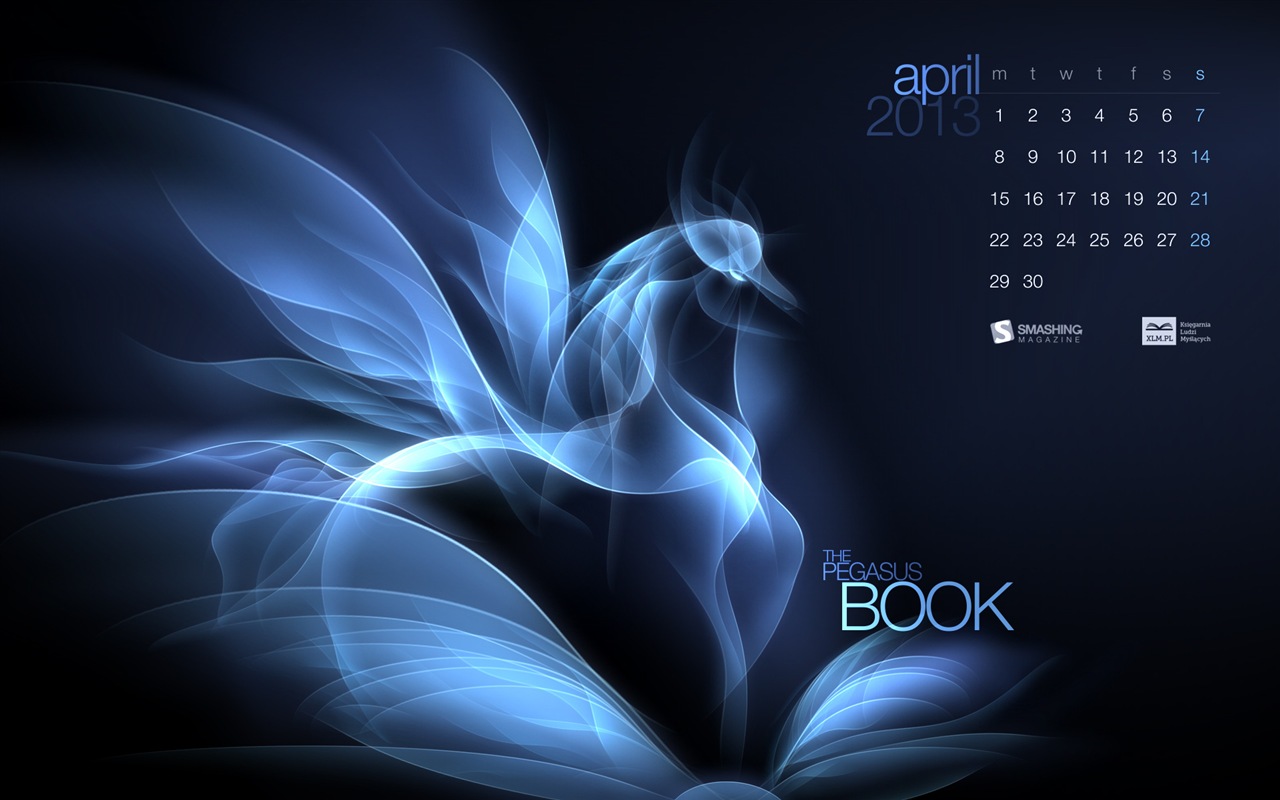April 2013 Calendar wallpaper (2) #21 - 1280x800