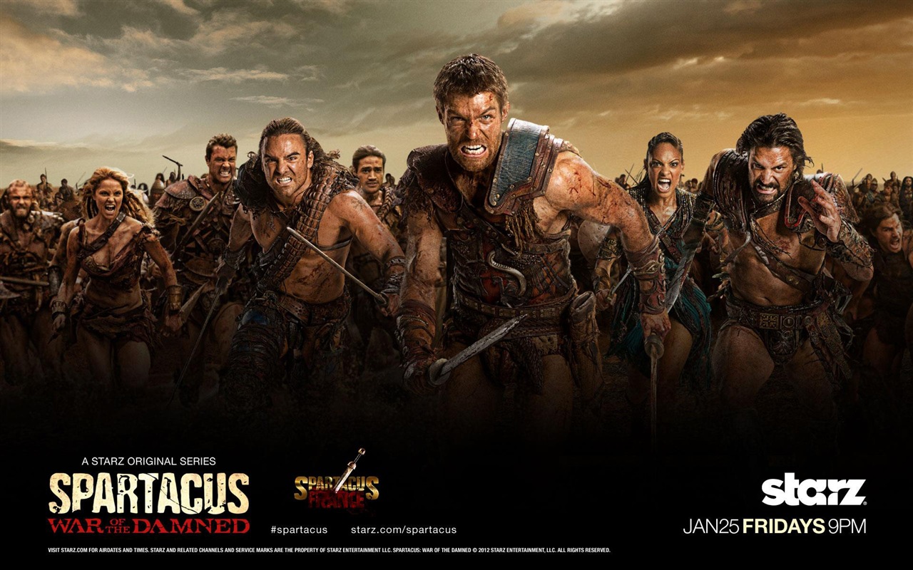 Spartacus: La Guerre des fonds d'écran HD Damned #1 - 1280x800