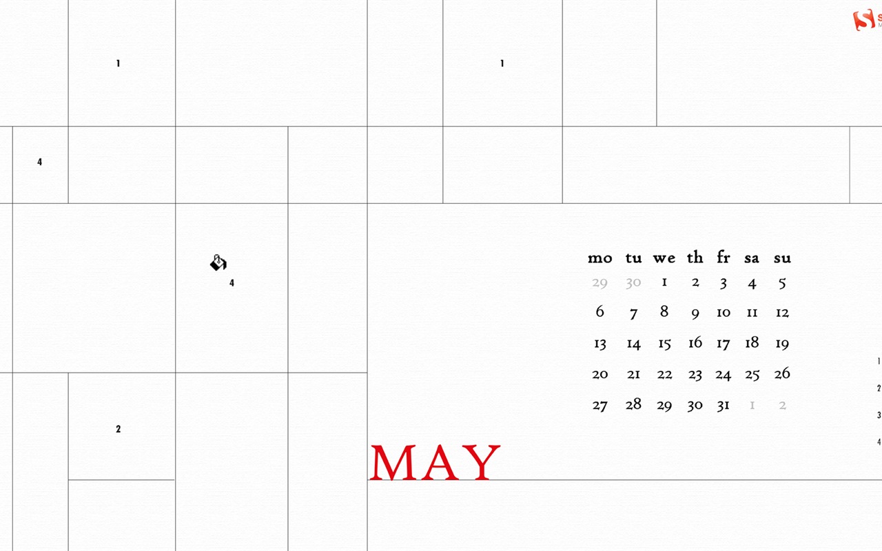 2013年5月 月曆壁紙(二) #4 - 1280x800