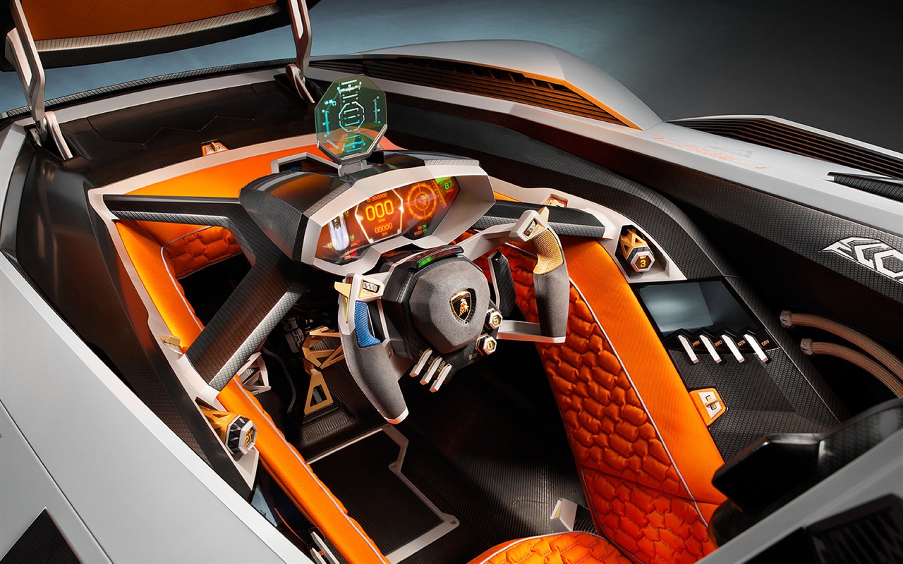 Lamborghini Egoista Concept 蘭博基尼Egoista概念超級跑車 高清壁紙 #3 - 1280x800
