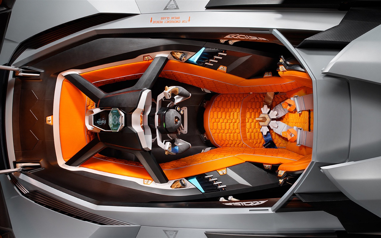 Lamborghini Egoista Concept 蘭博基尼Egoista概念超級跑車 高清壁紙 #4 - 1280x800