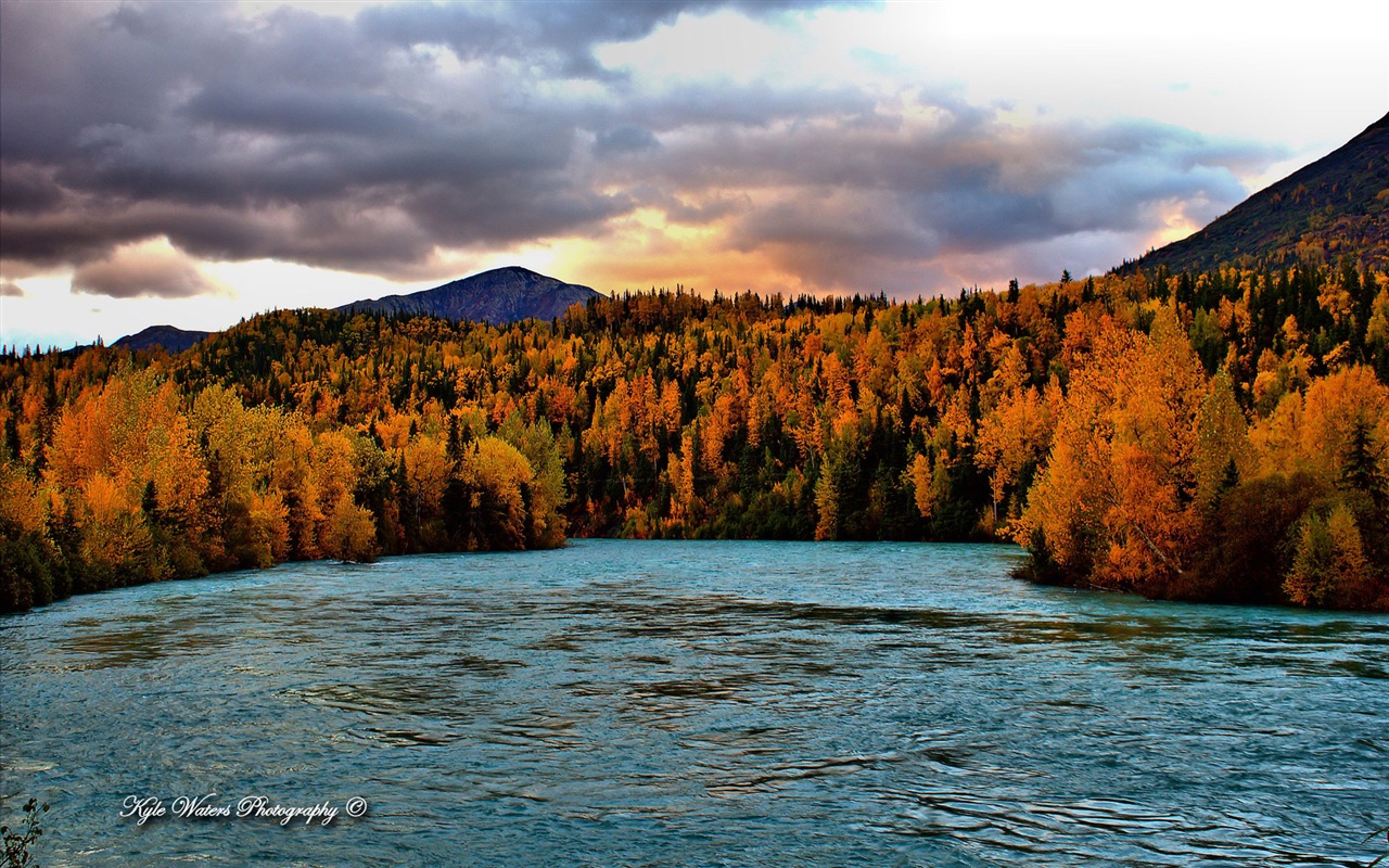 Windows 8 thème fond d'écran: Alaska paysage #1 - 1280x800