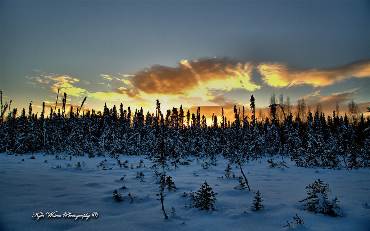 Windows 8 thème fond d'écran: Alaska paysage #3 - 1280x800