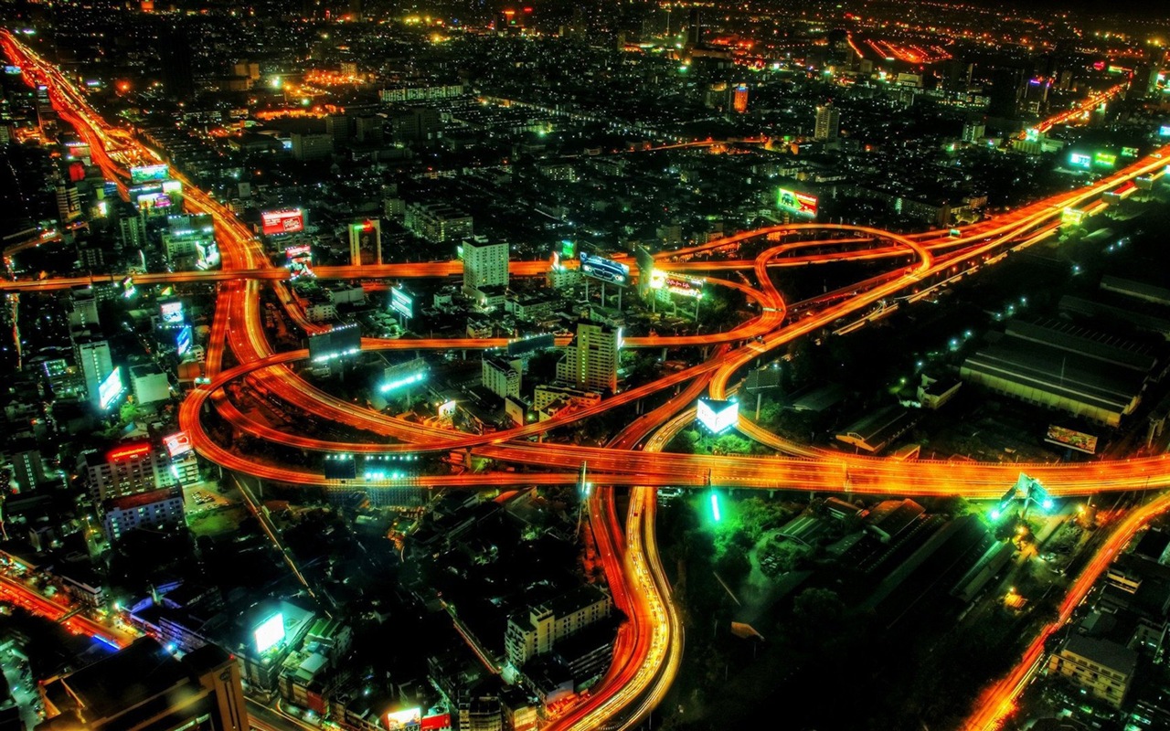 迷人的城市夜景 高清壁紙 #1 - 1280x800