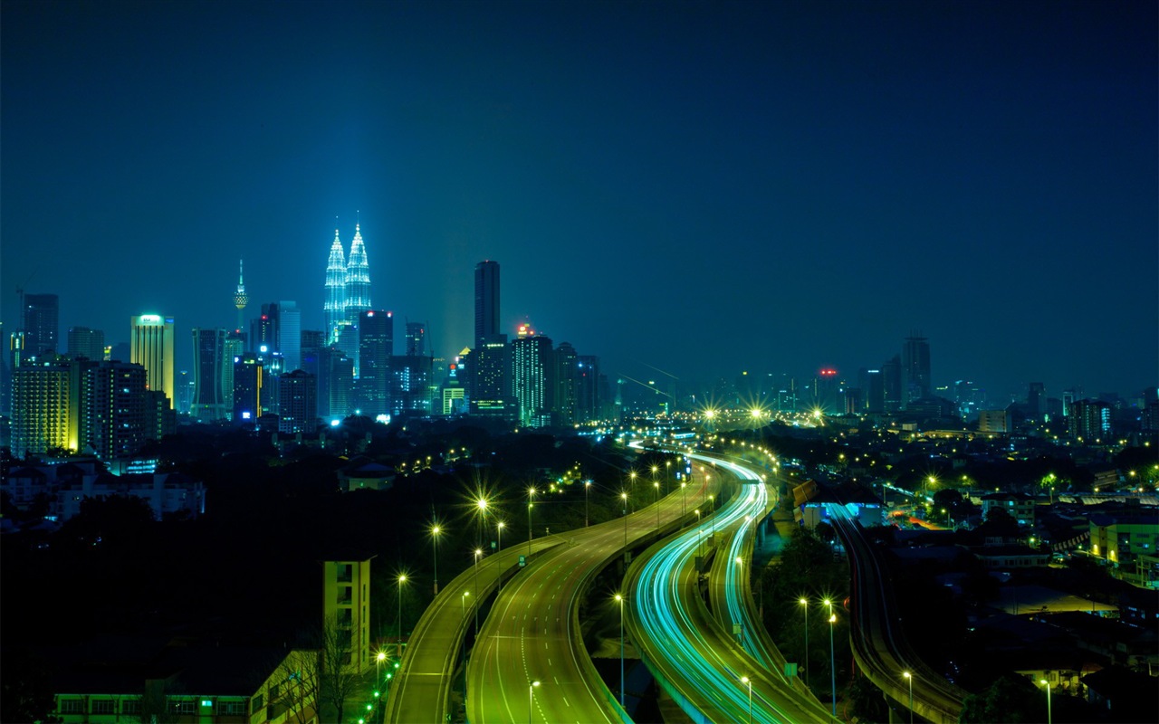 Charming city night HD Wallpaper #5 - 1280x800