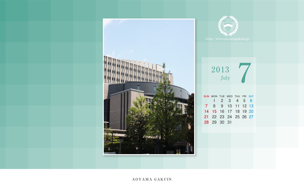 2013年7月 月曆壁紙(一) #8 - 1280x800