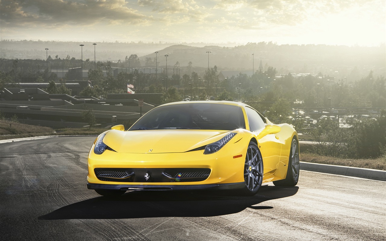 2013 Ferrari 458 Italia with 458-V 法拉利 高清壁纸2 - 1280x800