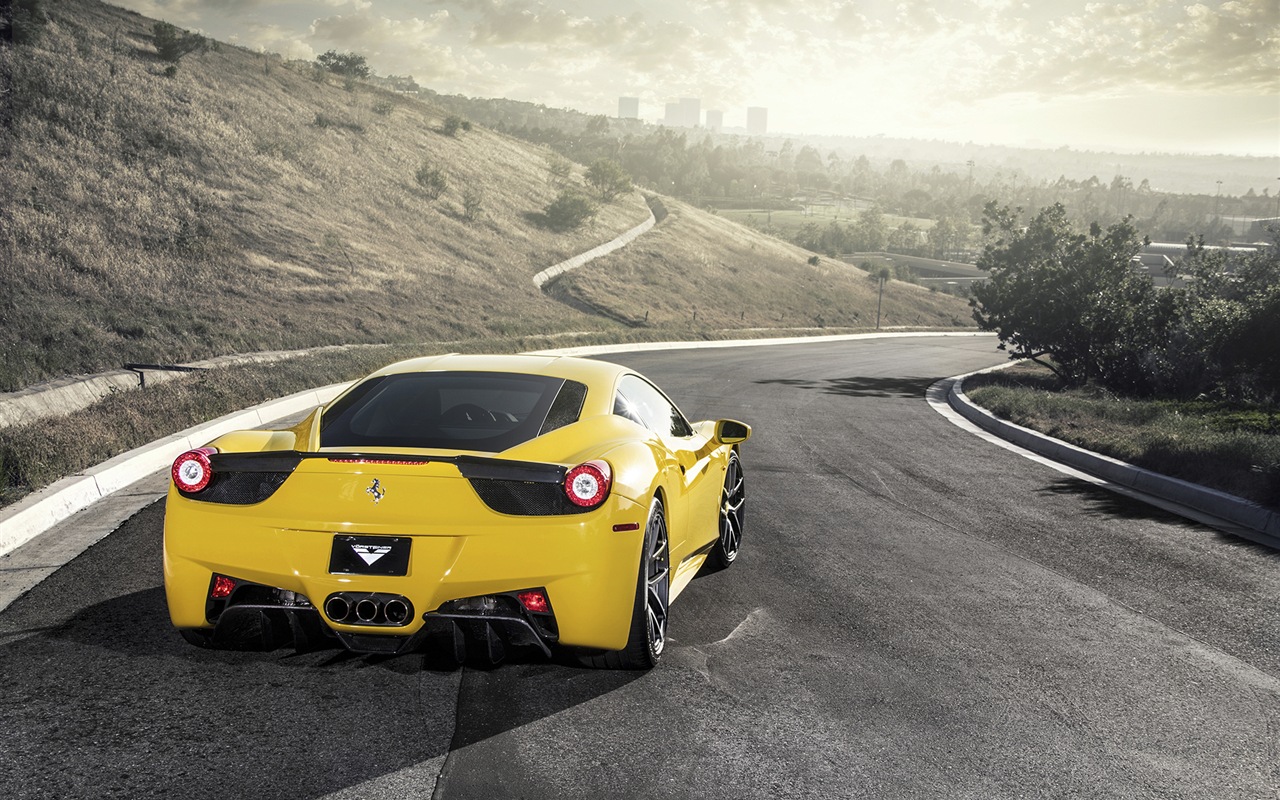 2013 Ferrari 458 Italia with 458-V 法拉利 高清壁纸5 - 1280x800