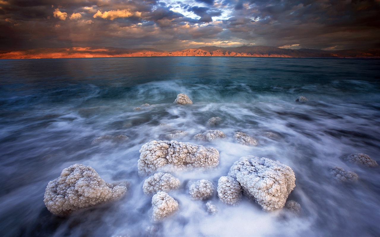 Dead Sea beautiful scenery HD wallpapers #9 - 1280x800