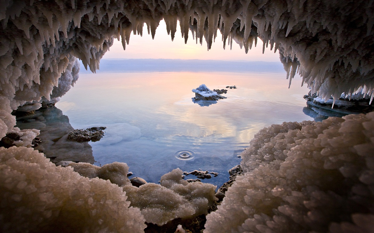 Dead Sea beautiful scenery HD wallpapers #10 - 1280x800