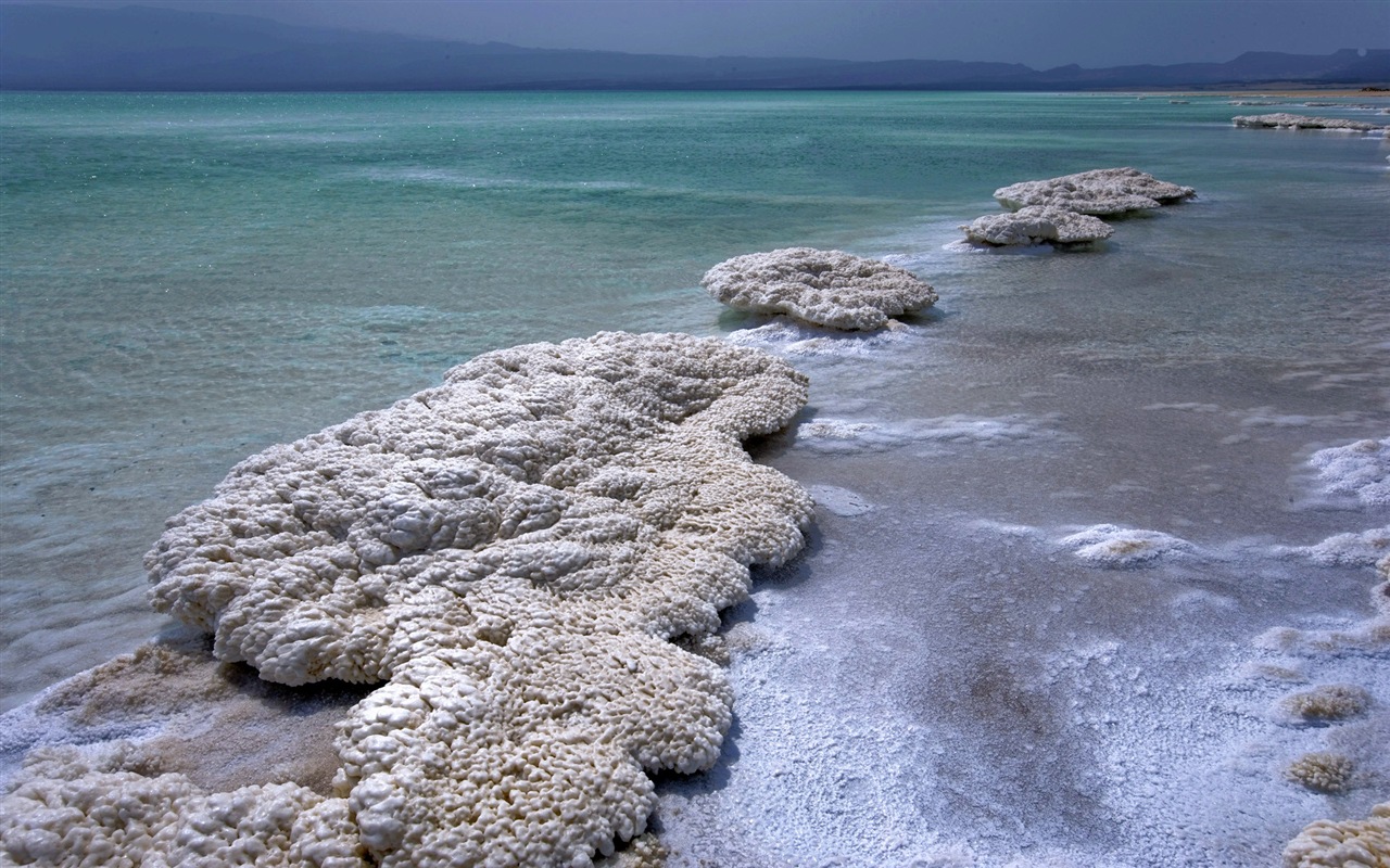 Mrtvé moře krásné scenérie HD Tapety na plochu #16 - 1280x800