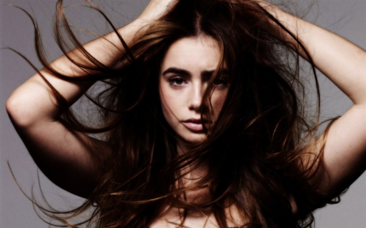 Lily Collins hermosos fondos de pantalla #3 - 1280x800