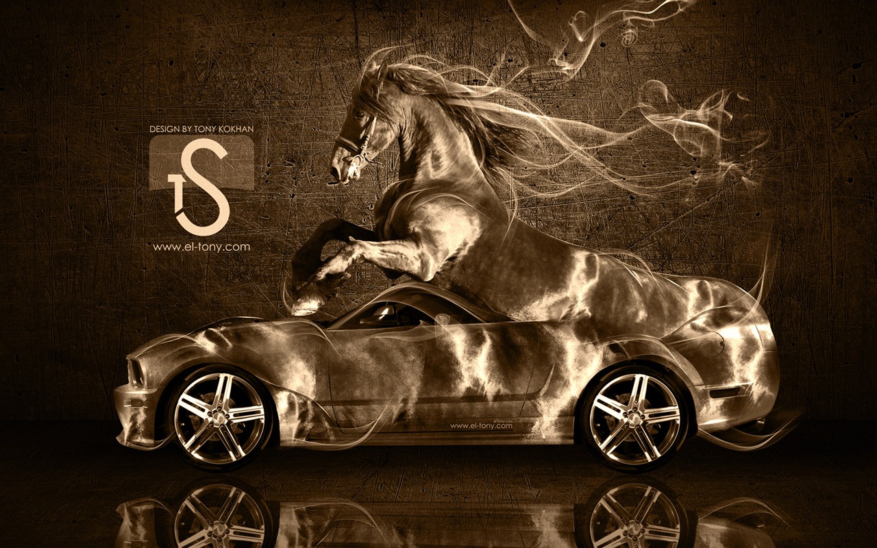 Kreativní auto snů design tapety, Animal automobilový průmysl #8 - 1280x800