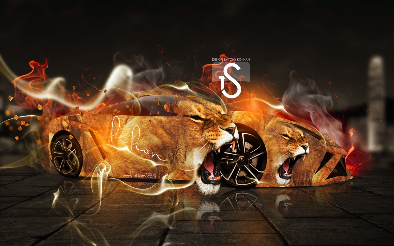 Kreativní auto snů design tapety, Animal automobilový průmysl #18 - 1280x800