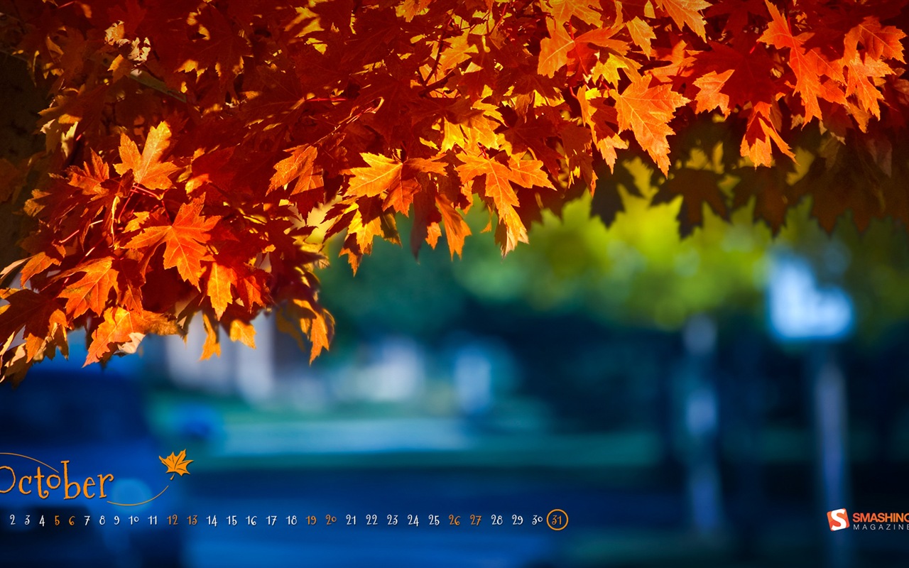 October 2013 calendar wallpaper (2) #12 - 1280x800