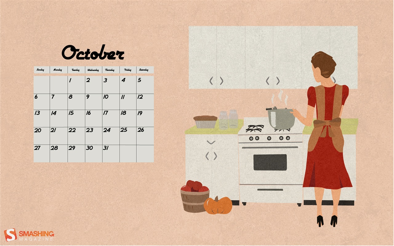 October 2013 calendar wallpaper (2) #17 - 1280x800