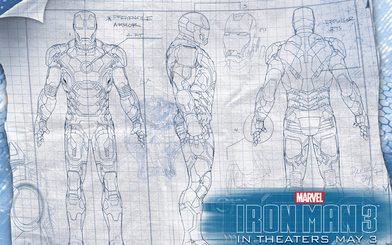 2013 Iron Man 3 nejnovější HD tapety na plochu #8 - 1280x800