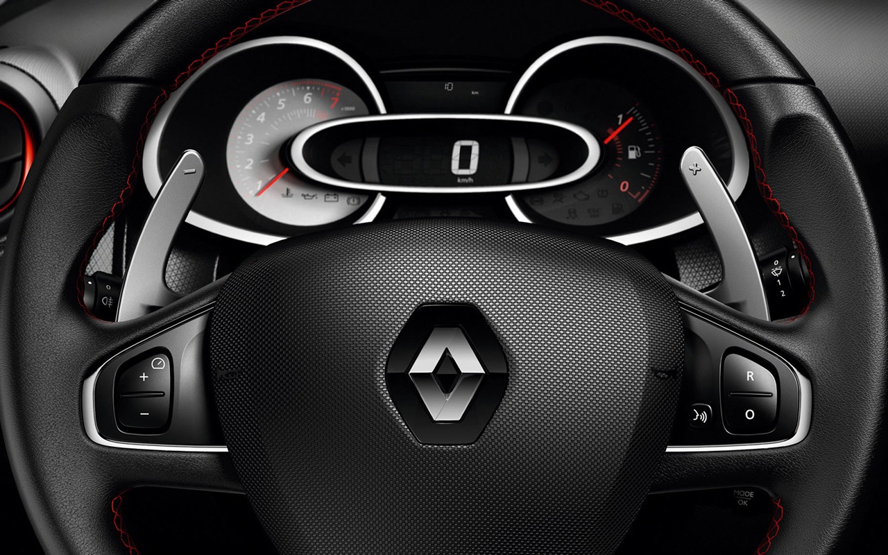2013 Renault Clio RS 200 barva žlutá vůz HD Tapety na plochu #4 - 1280x800
