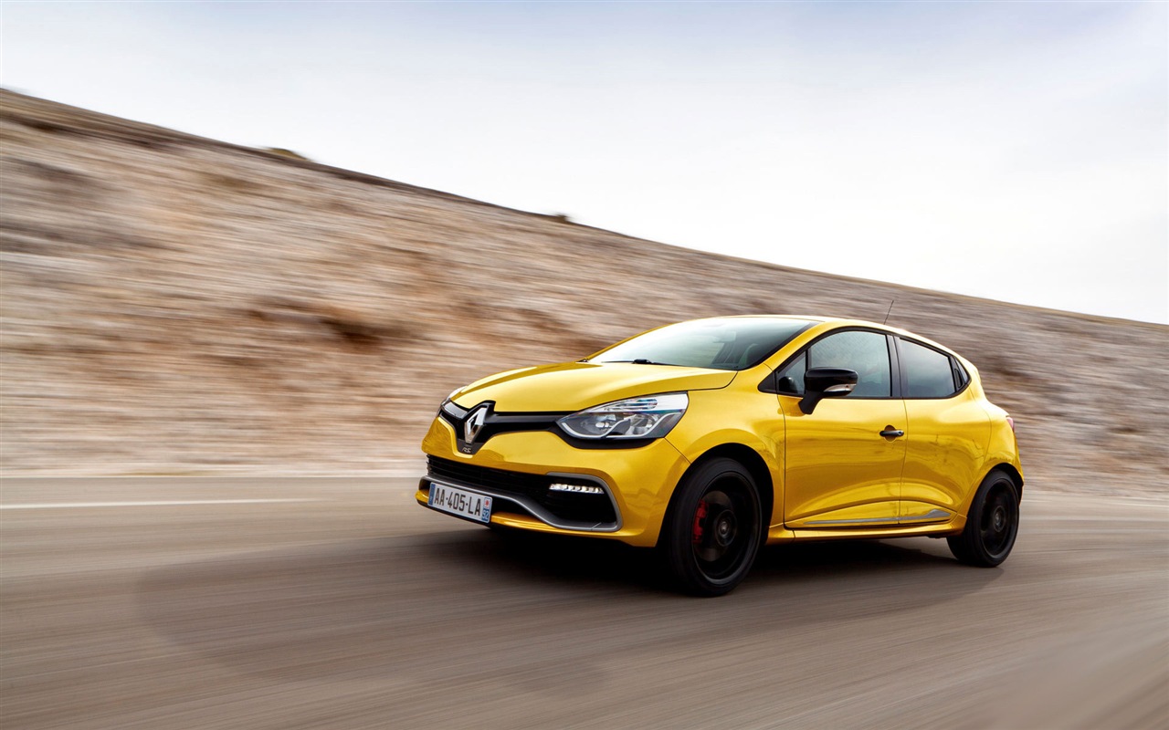 2013 雷诺Clio RS200黄色车高清壁纸10 - 1280x800