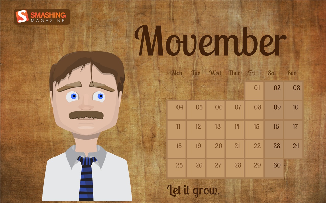 November 2013 Calendar wallpaper (2) #2 - 1280x800