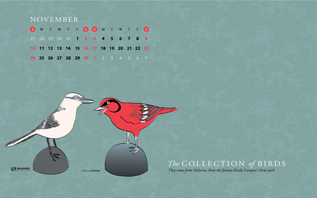 November 2013 Calendar wallpaper (2) #4 - 1280x800