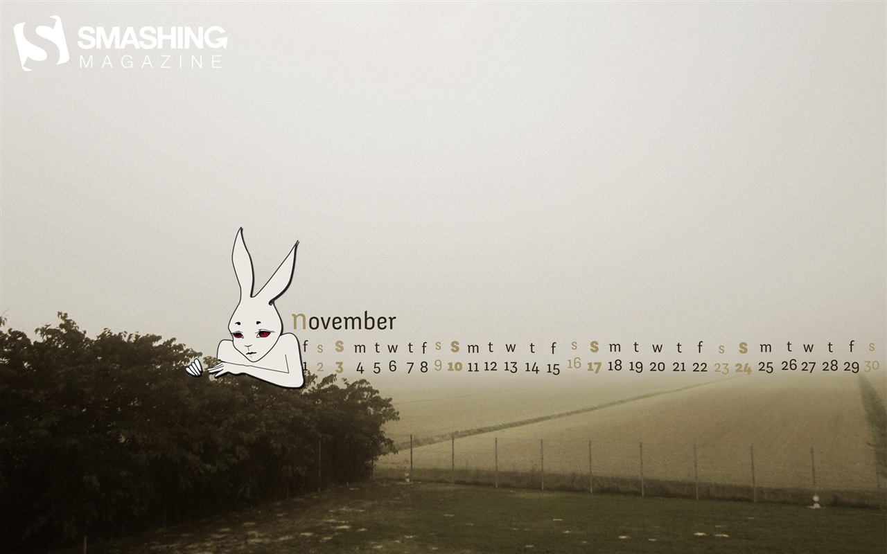 November 2013 Calendar wallpaper (2) #19 - 1280x800