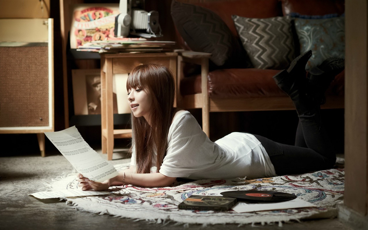 JUNIEL Korea krásné HD tapety na plochu dívky #9 - 1280x800