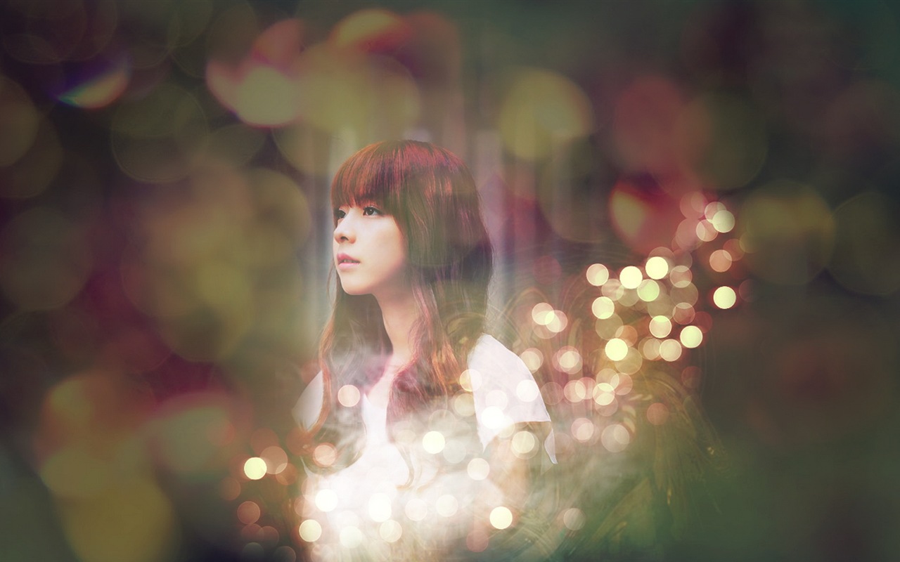 Juniel Corea hermosa niña HD wallpaper #12 - 1280x800