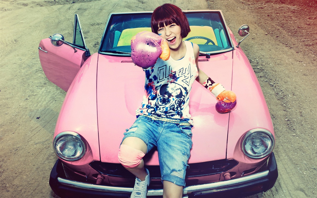 GLAM Korean music girls HD wallpaper #9 - 1280x800