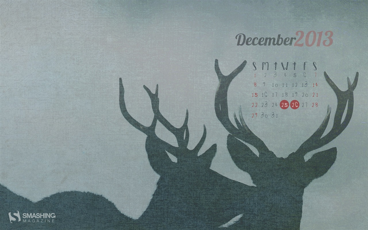 December 2013 Calendar wallpaper (2) #22 - 1280x800