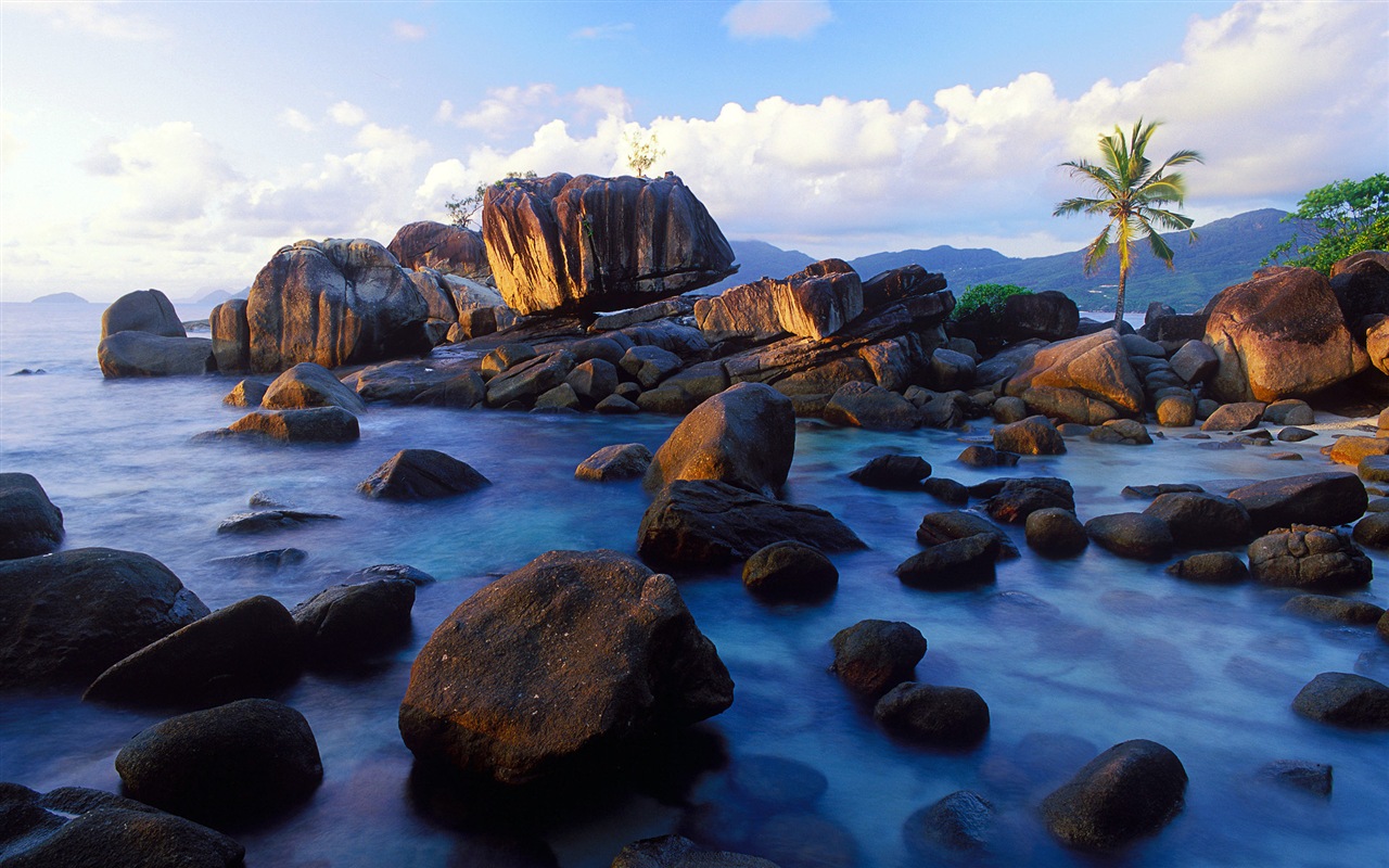 Windows 8 主題壁紙：海灘的日出日落美景 #3 - 1280x800