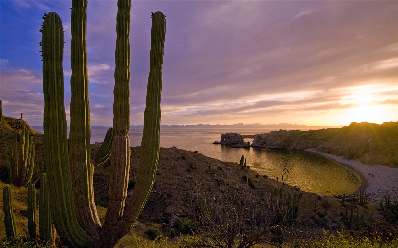 Windows 8 theme wallpaper: Beach sunrise and sunset views #8 - 1280x800