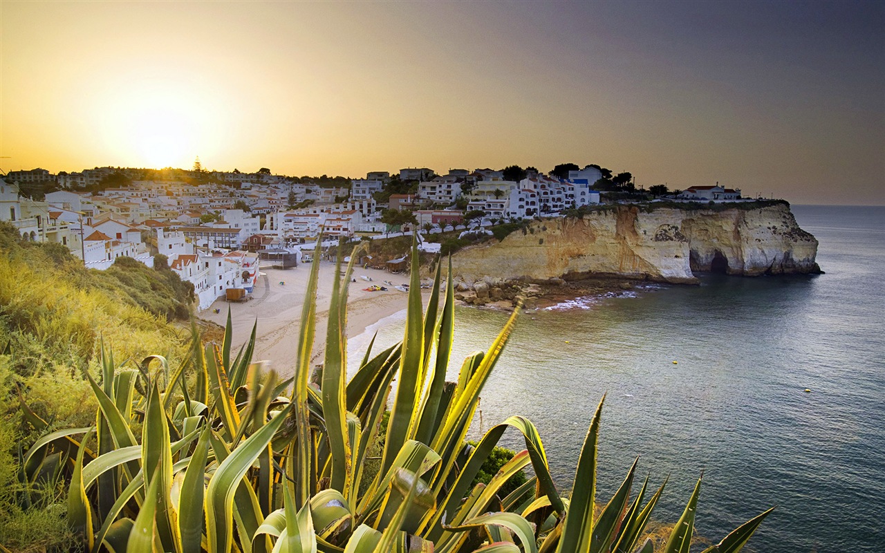 Windows 8 theme wallpaper: Beach sunrise and sunset views #13 - 1280x800
