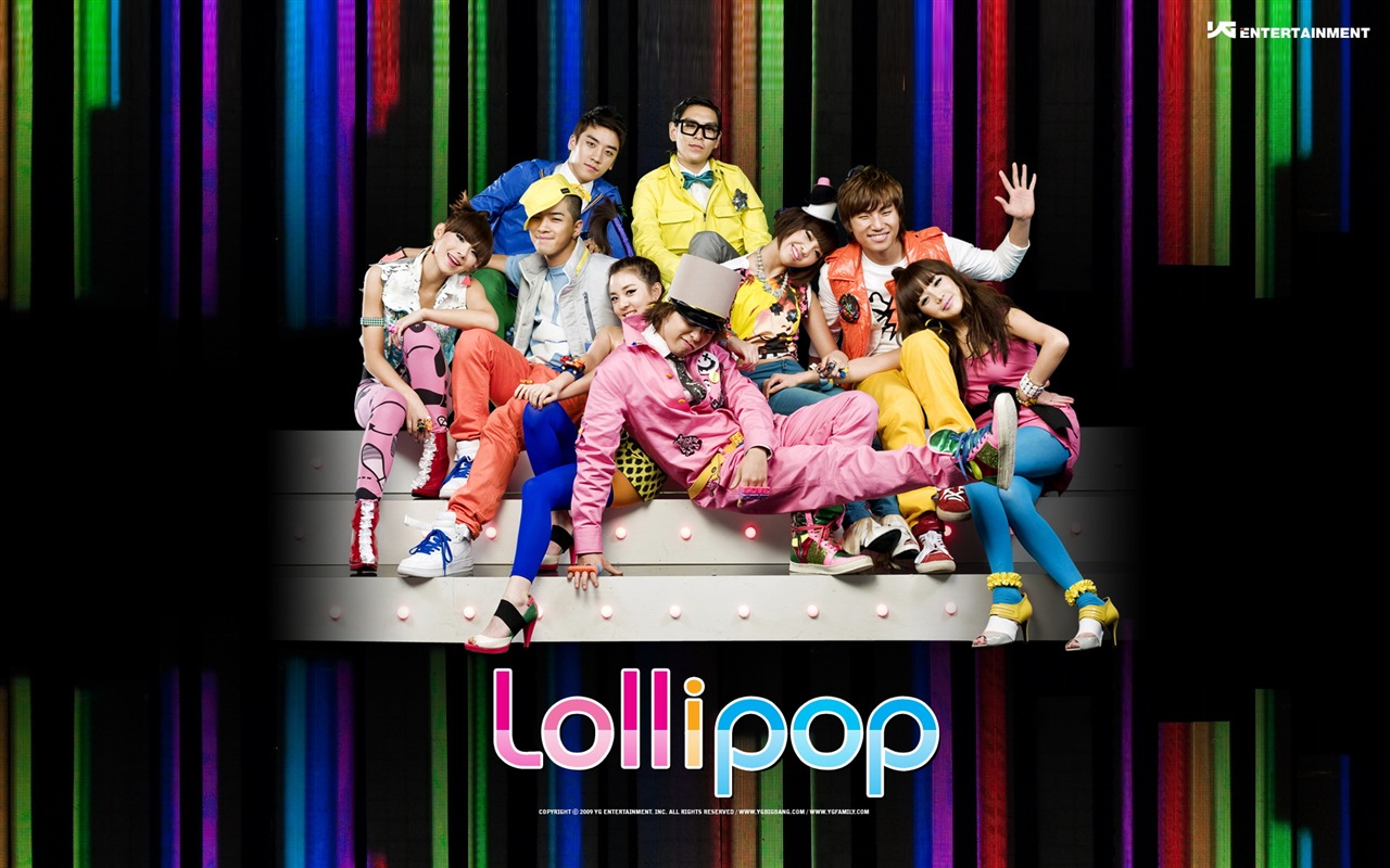 Korean music girls skupina 2NE1 HD tapety na plochu #10 - 1280x800