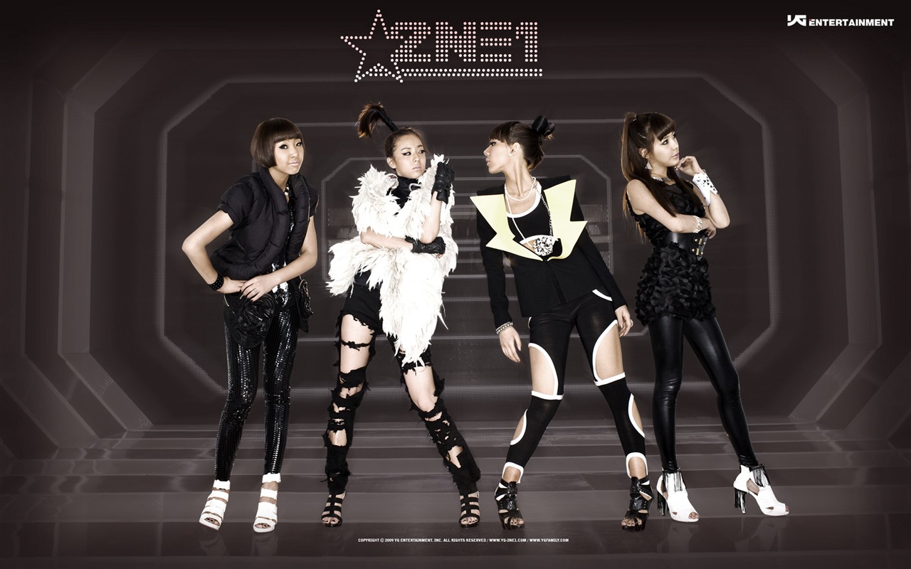 韓國音樂女孩組合 2NE1 高清壁紙 #11 - 1280x800