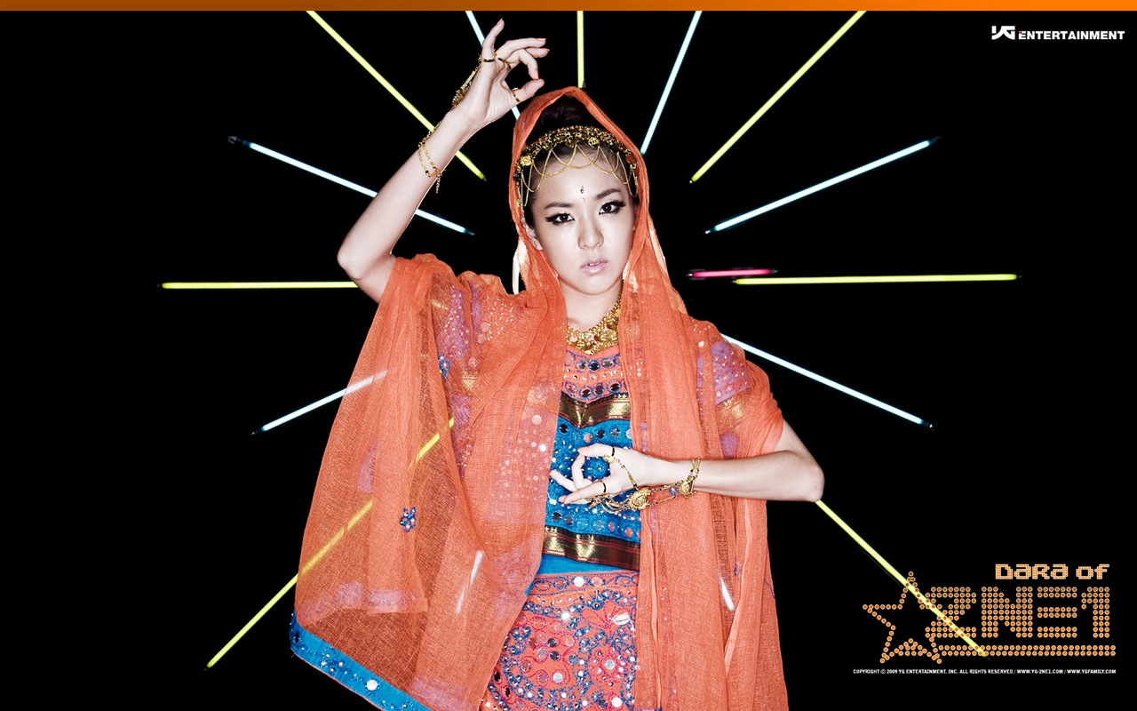 Korean music girls skupina 2NE1 HD tapety na plochu #14 - 1280x800