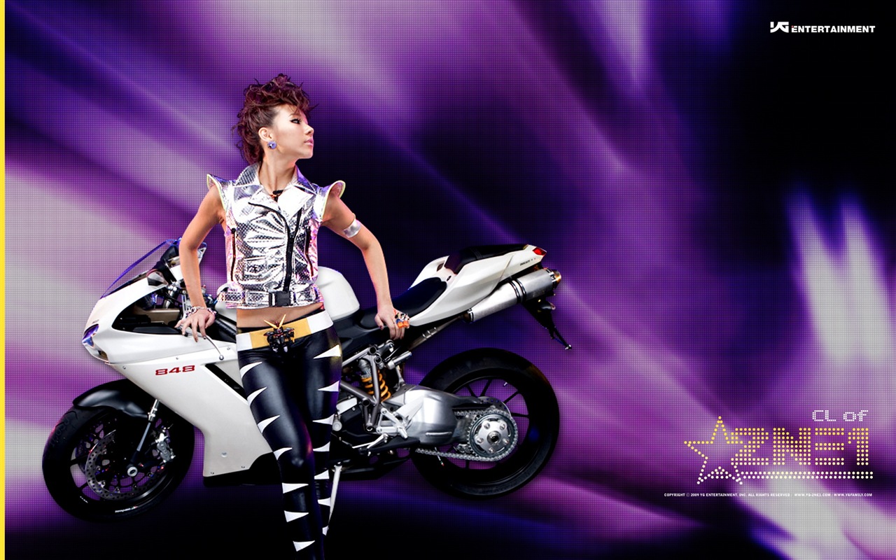 Korean music girls skupina 2NE1 HD tapety na plochu #19 - 1280x800