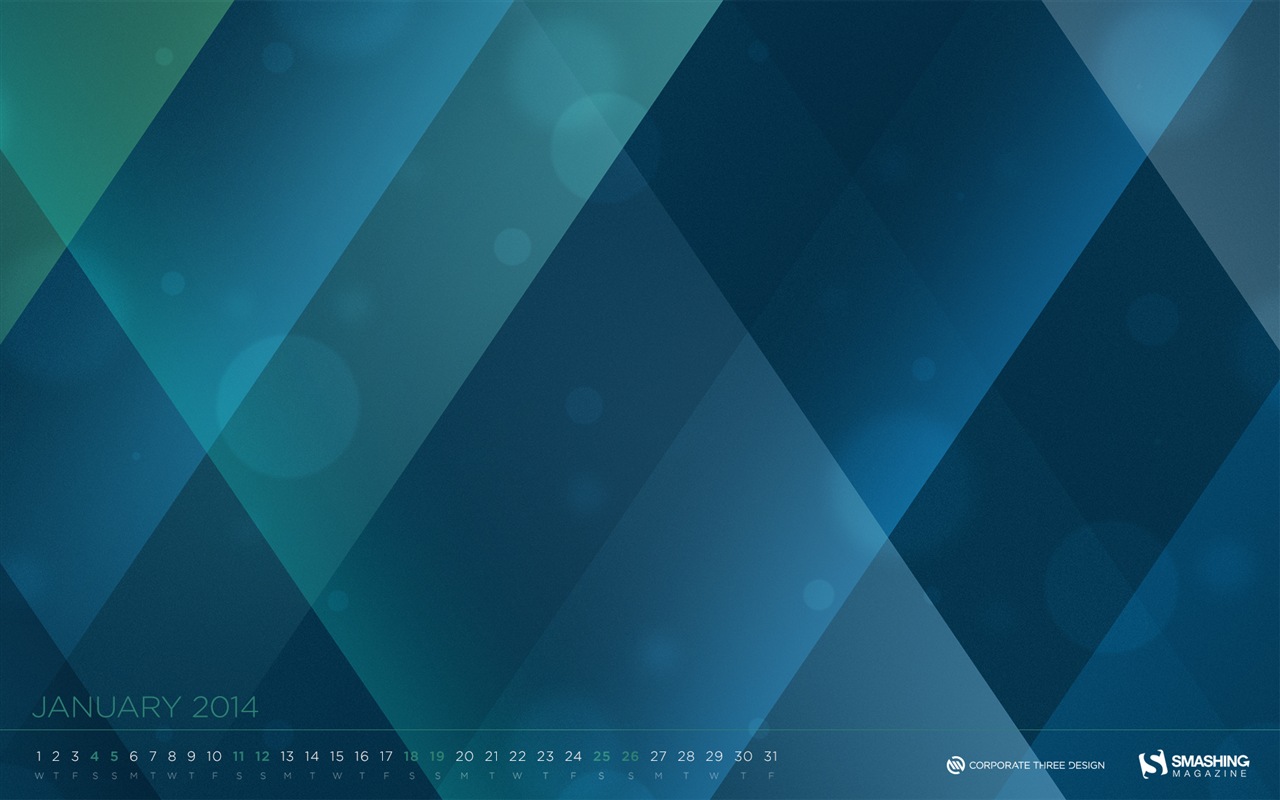 01 2014 Calendar Wallpaper (1) #16 - 1280x800