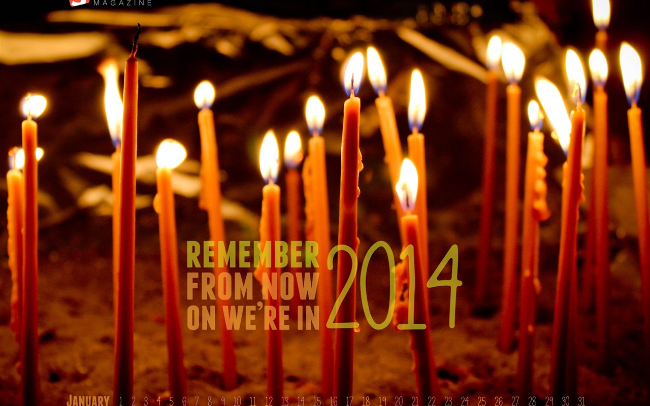 January 2014 Calendar Wallpaper (2) #8 - 1280x800