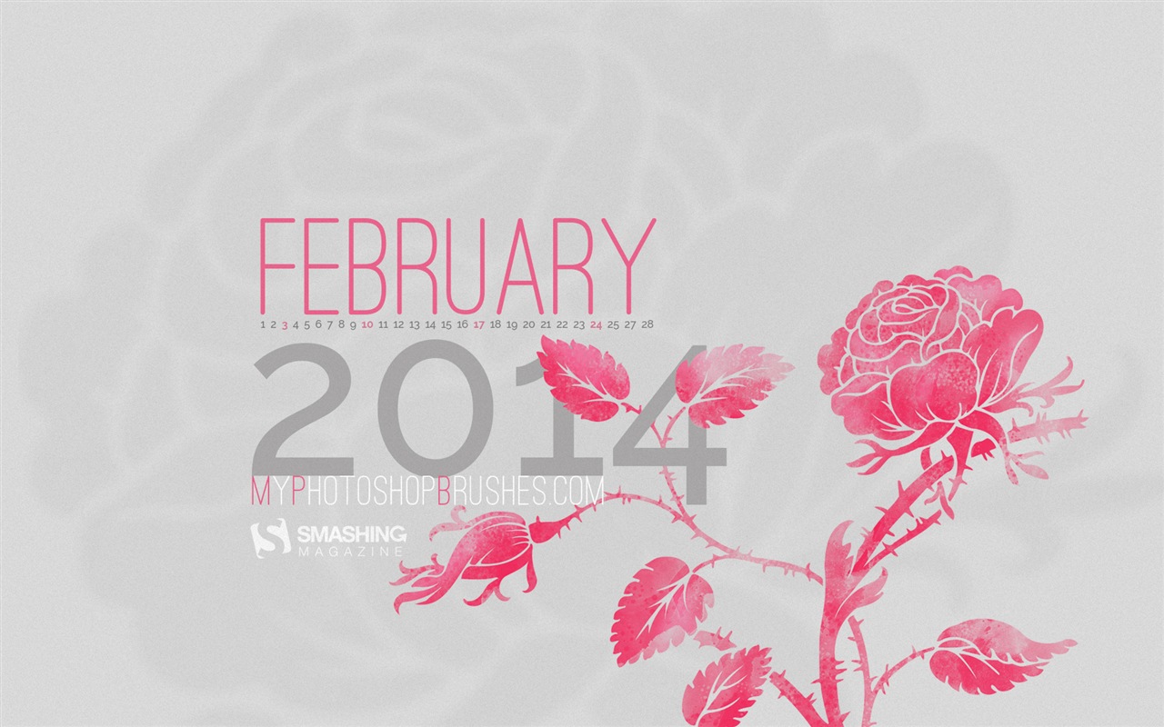 2014年2月 月曆壁紙(二) #9 - 1280x800
