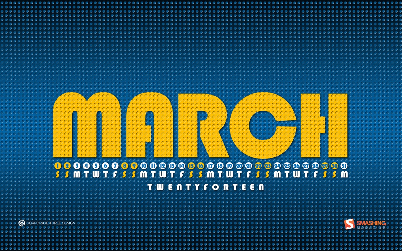 March 2014 calendar wallpaper (2) #1 - 1280x800