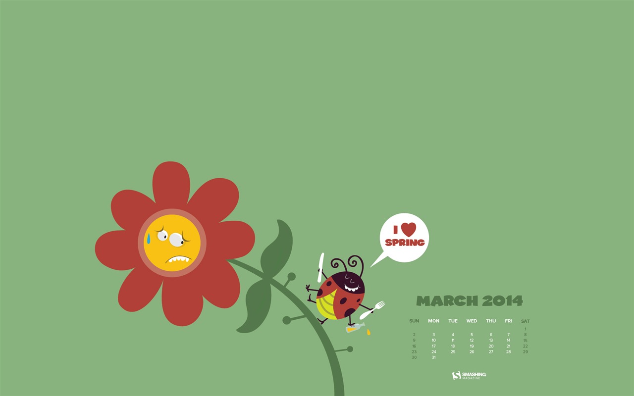 2014年3月 月曆壁紙(二) #20 - 1280x800