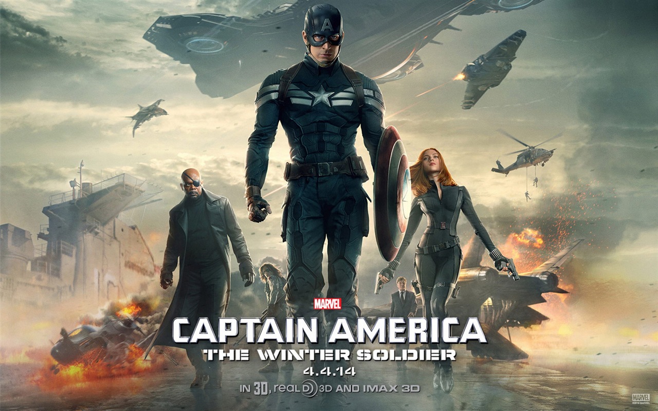 Captain America: The Winter Soldier HD tapety na plochu #1 - 1280x800