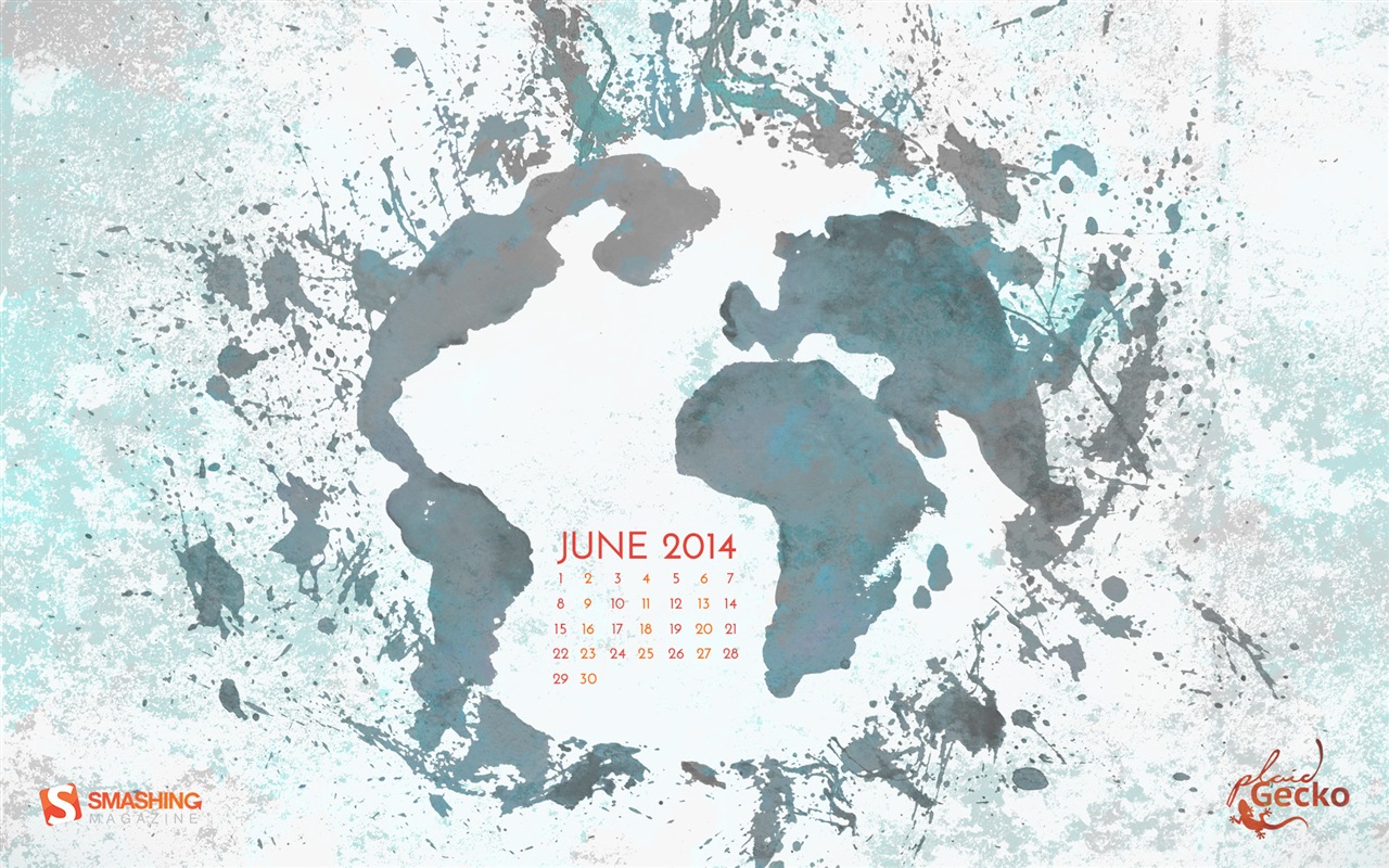 Juin 2014 calendriers fond d'écran (2) #4 - 1280x800