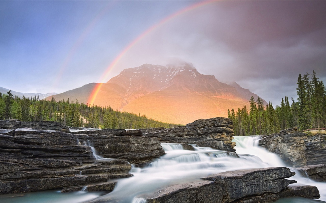 Schöner Regenbogen Landschaft HD Wallpaper #7 - 1280x800